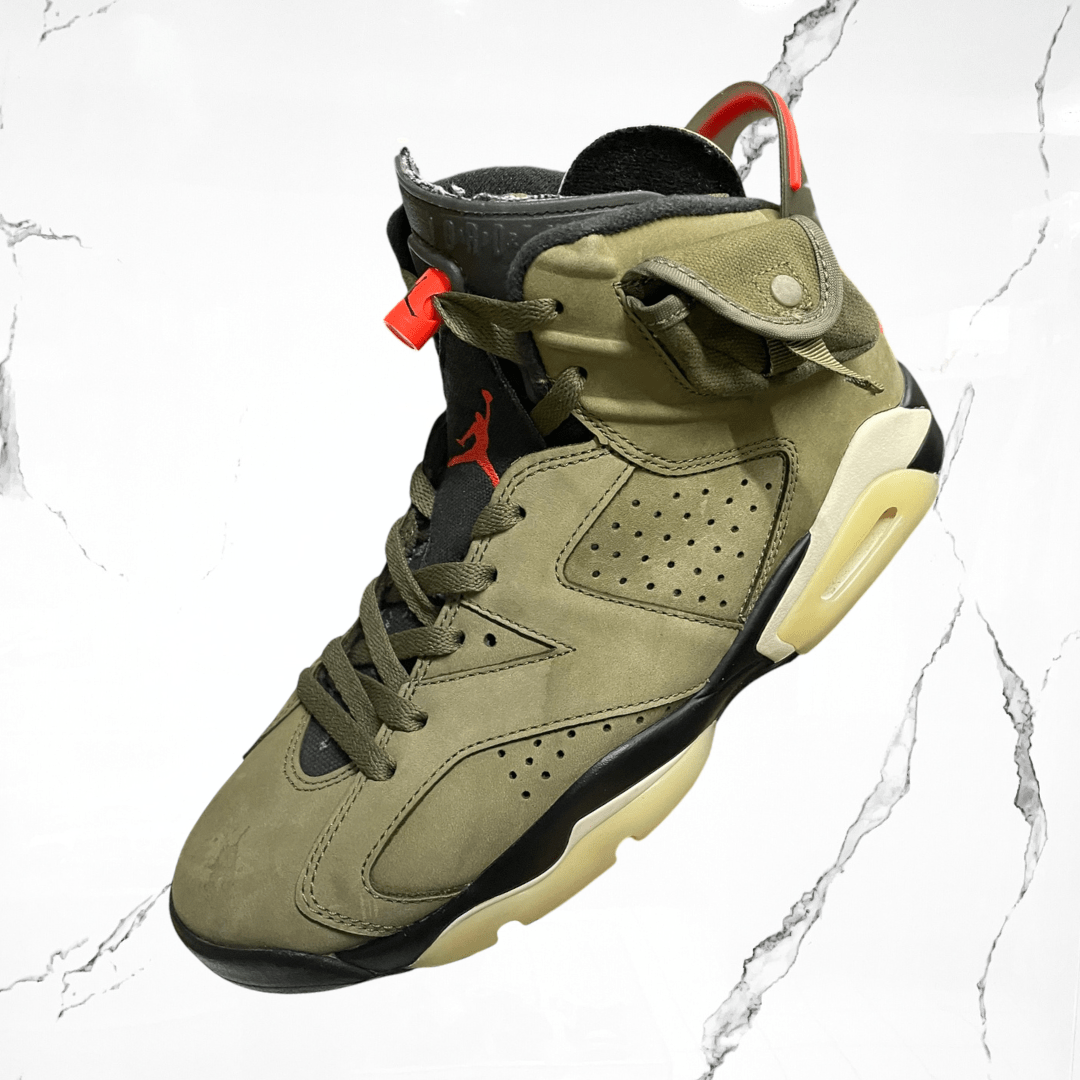 Jordan 6 Travis Scott Olive (De uso) - Urban Utility