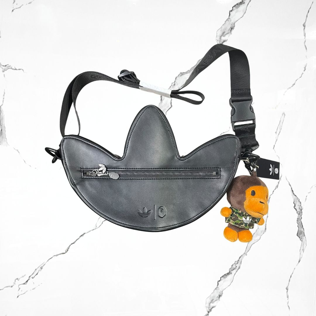 Adidas x BAPE Camo Trefoil  Black Shoulder Bag