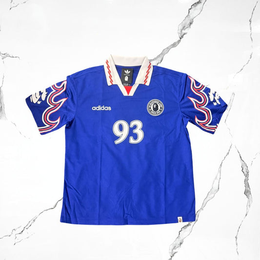 Adidas x BAPE Flame Jersey Blue - Urban Utility