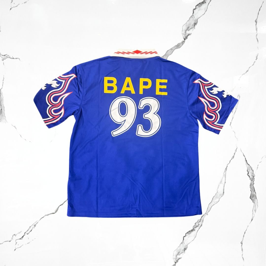Adidas x BAPE Flame Jersey Blue - Urban Utility