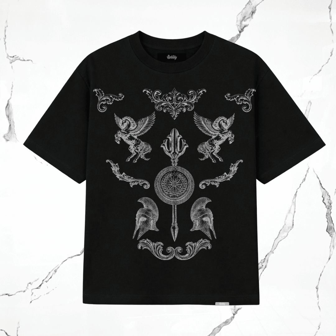 Utility Warrior Black White T-Shirt - Urban Utility