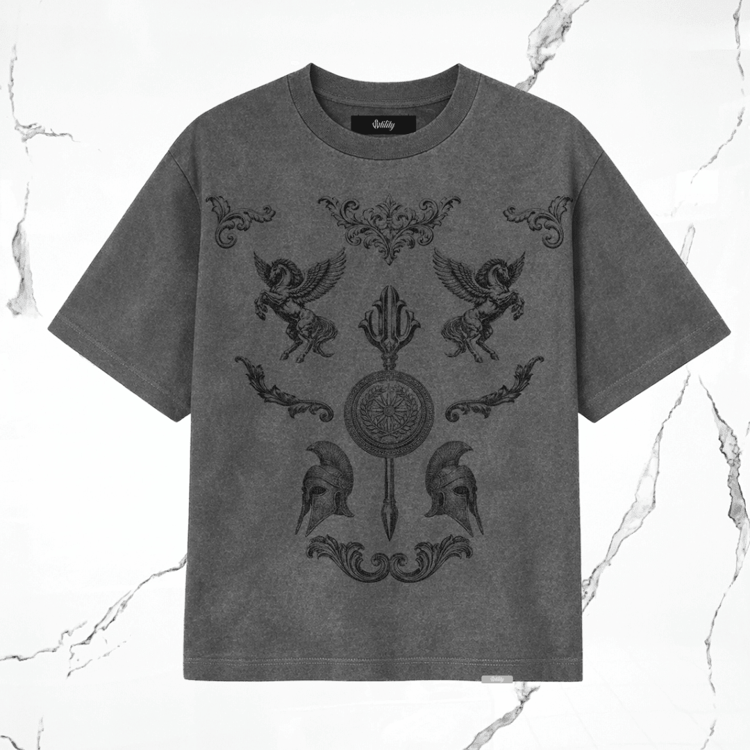 Utility Warrior Grey Black T-Shirt - Urban Utility