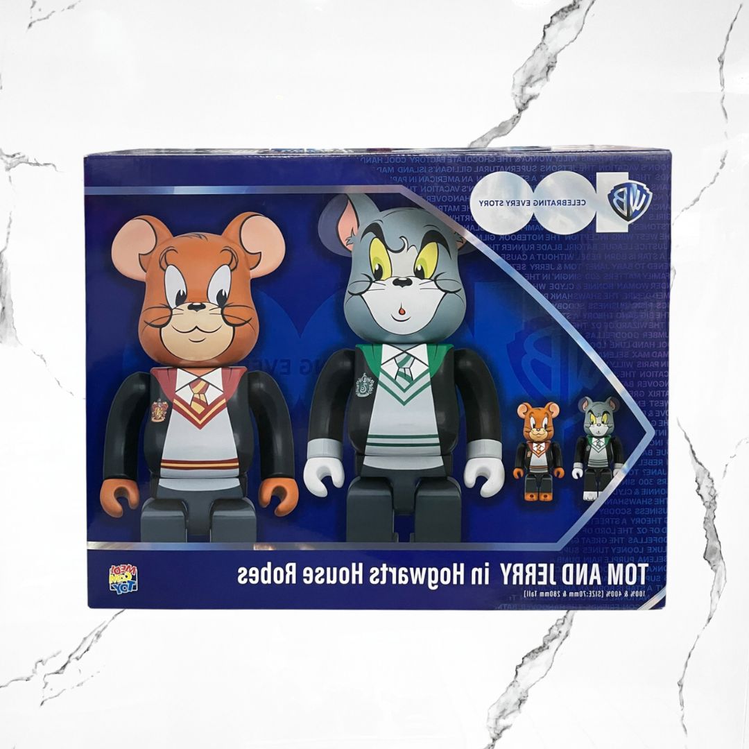 Medicom Bearbrick x Tom And Jerry in Hogwarts House Robes 100% & 400% - Urban Utility