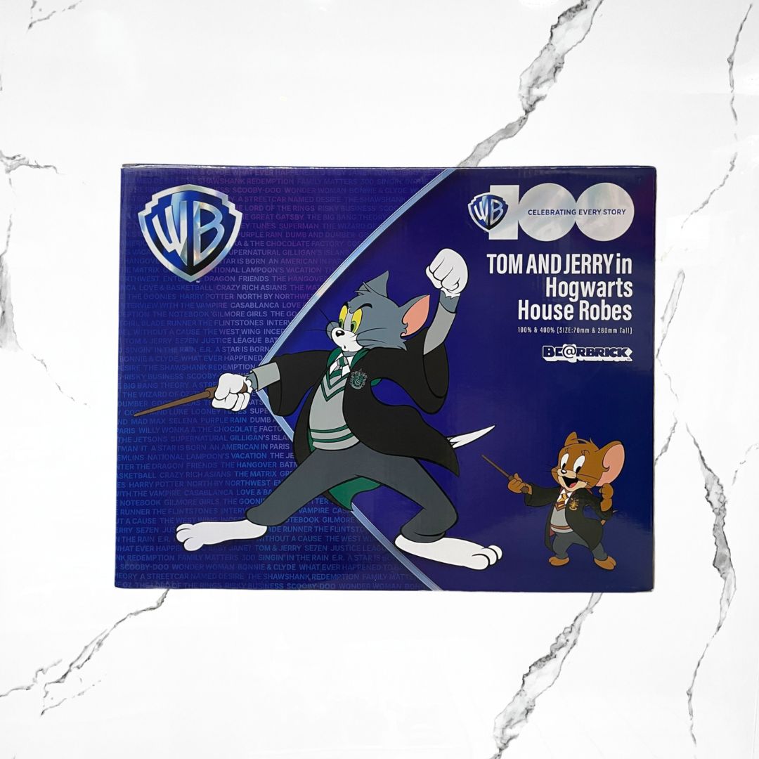 Medicom Bearbrick x Tom And Jerry in Hogwarts House Robes 100% & 400% - Urban Utility