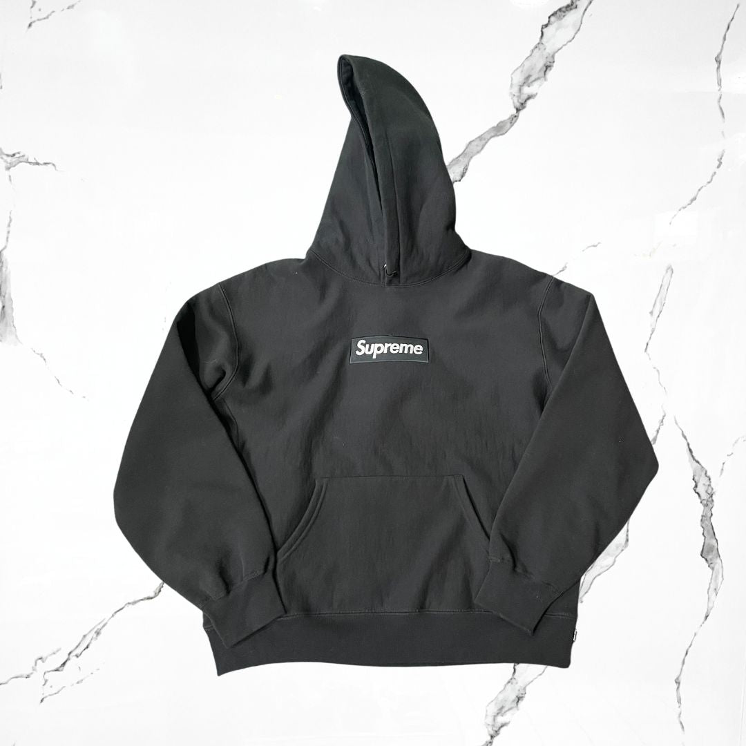 Supreme Box Logo Black Hoodie - Urban Utility