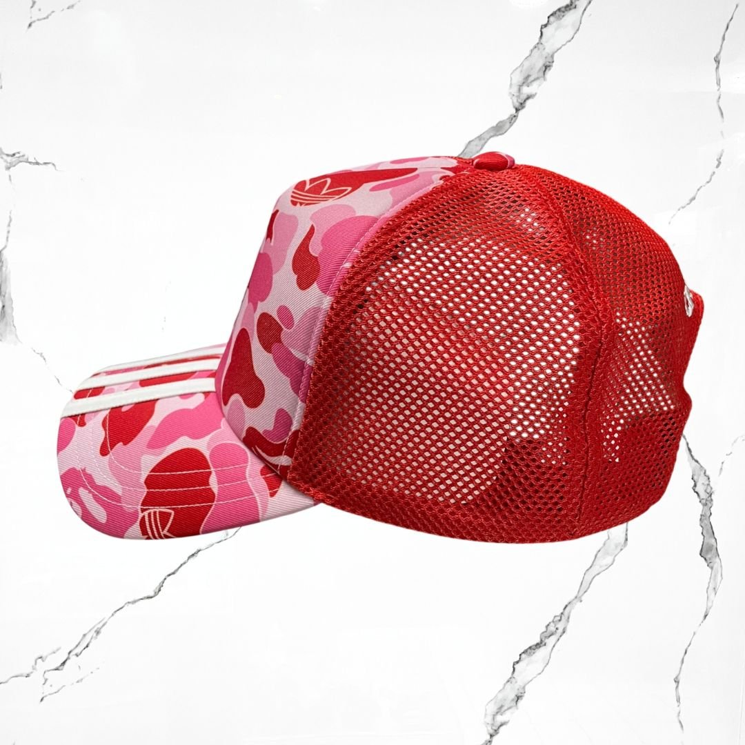 Adidas x BAPE Camo Mesh Pink Cap - Urban Utility