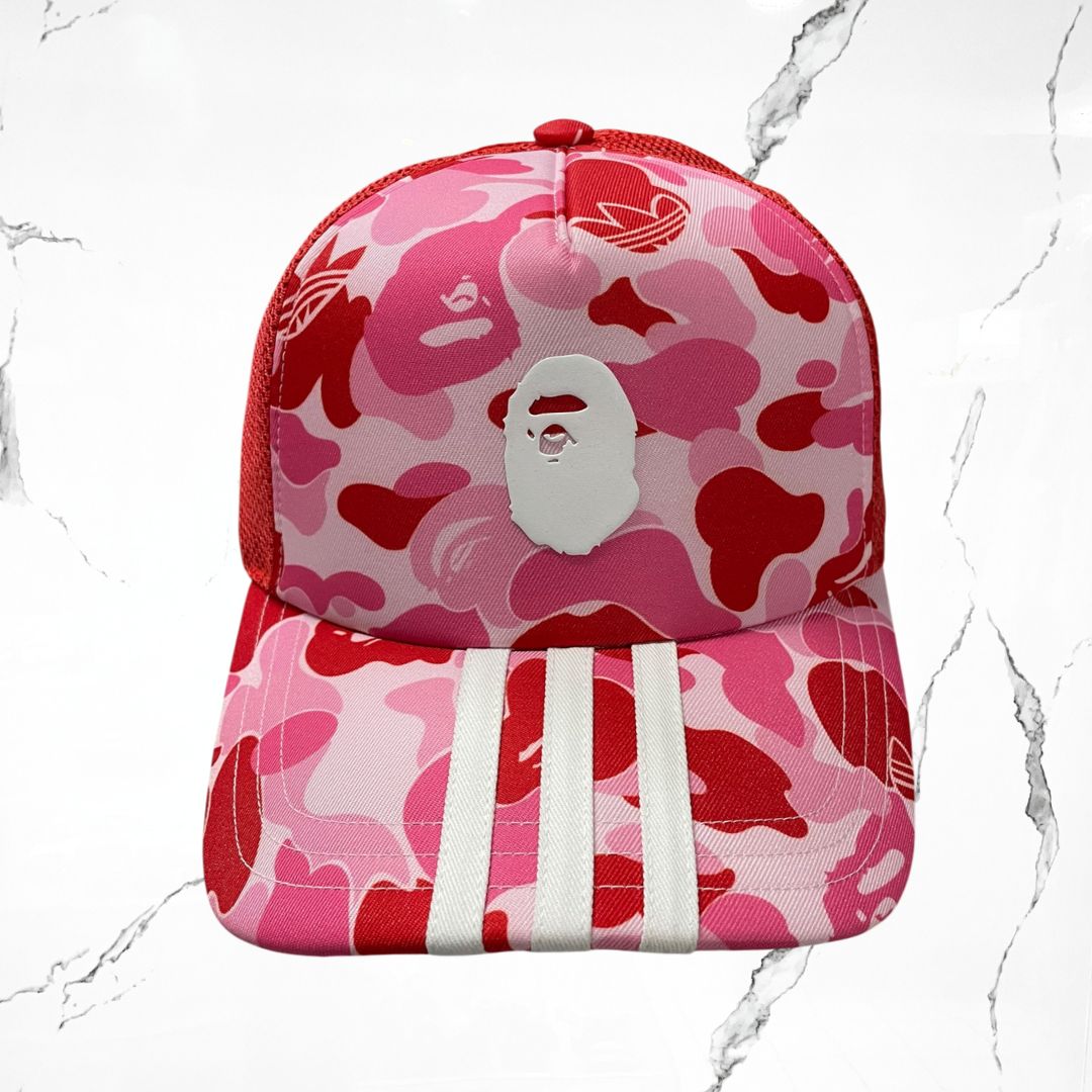 Adidas x BAPE Camo Mesh Pink Cap - Urban Utility