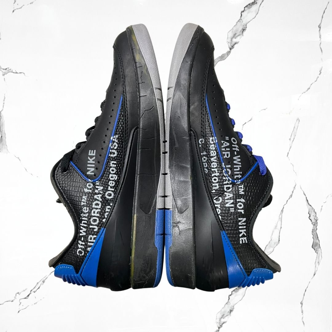 Jordan 2 Low Off - White Black Blue (De Uso) - Urban Utility