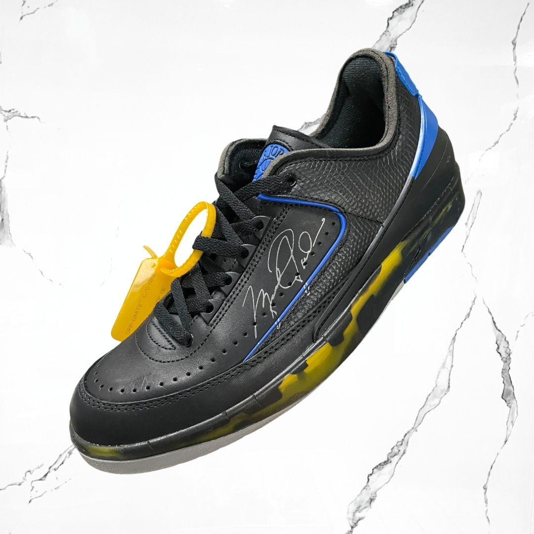 Jordan 2 Low Off-White Black Blue (De Uso)