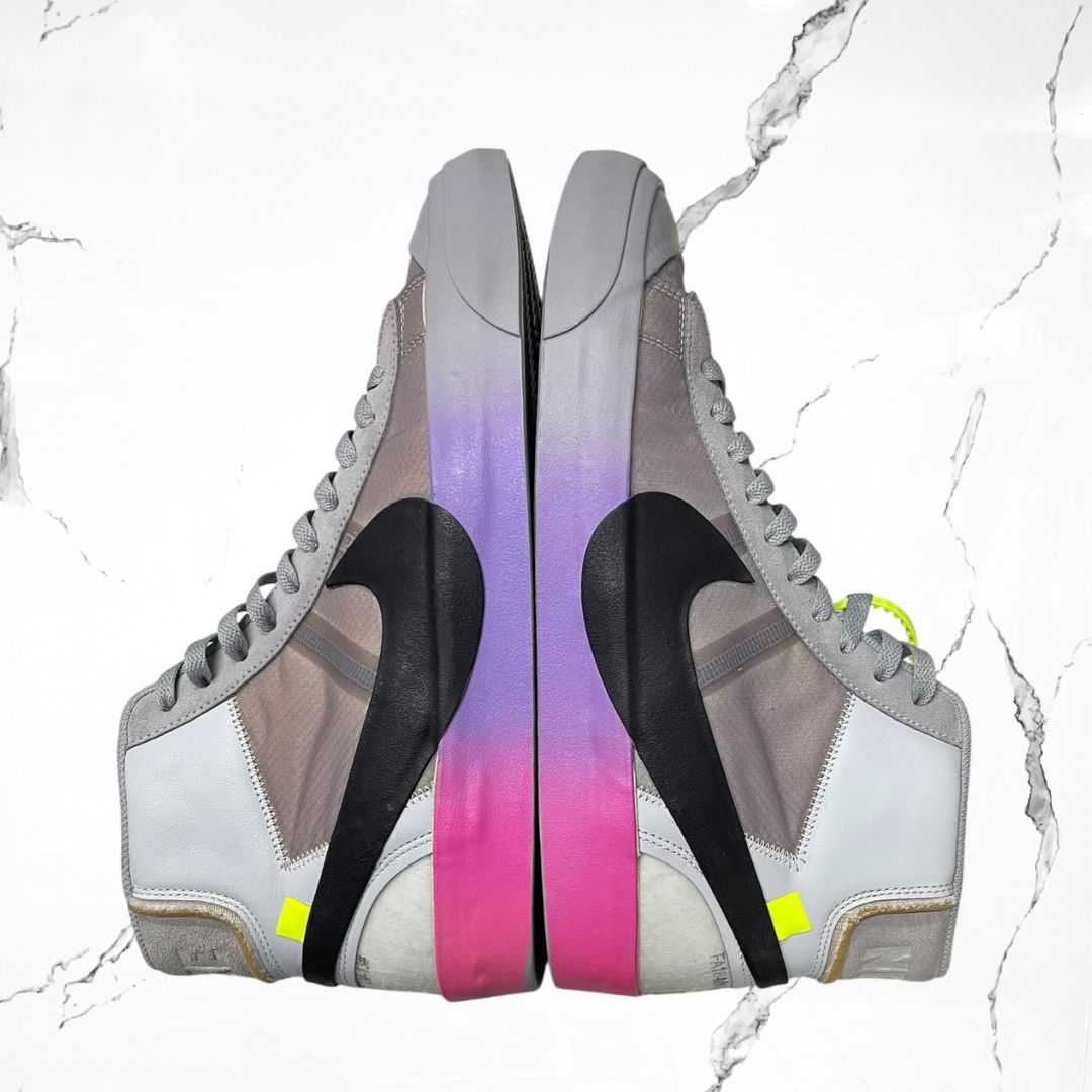 Nike Blazer Mid Off-White Wolf Grey Serena Queen (De Uso)