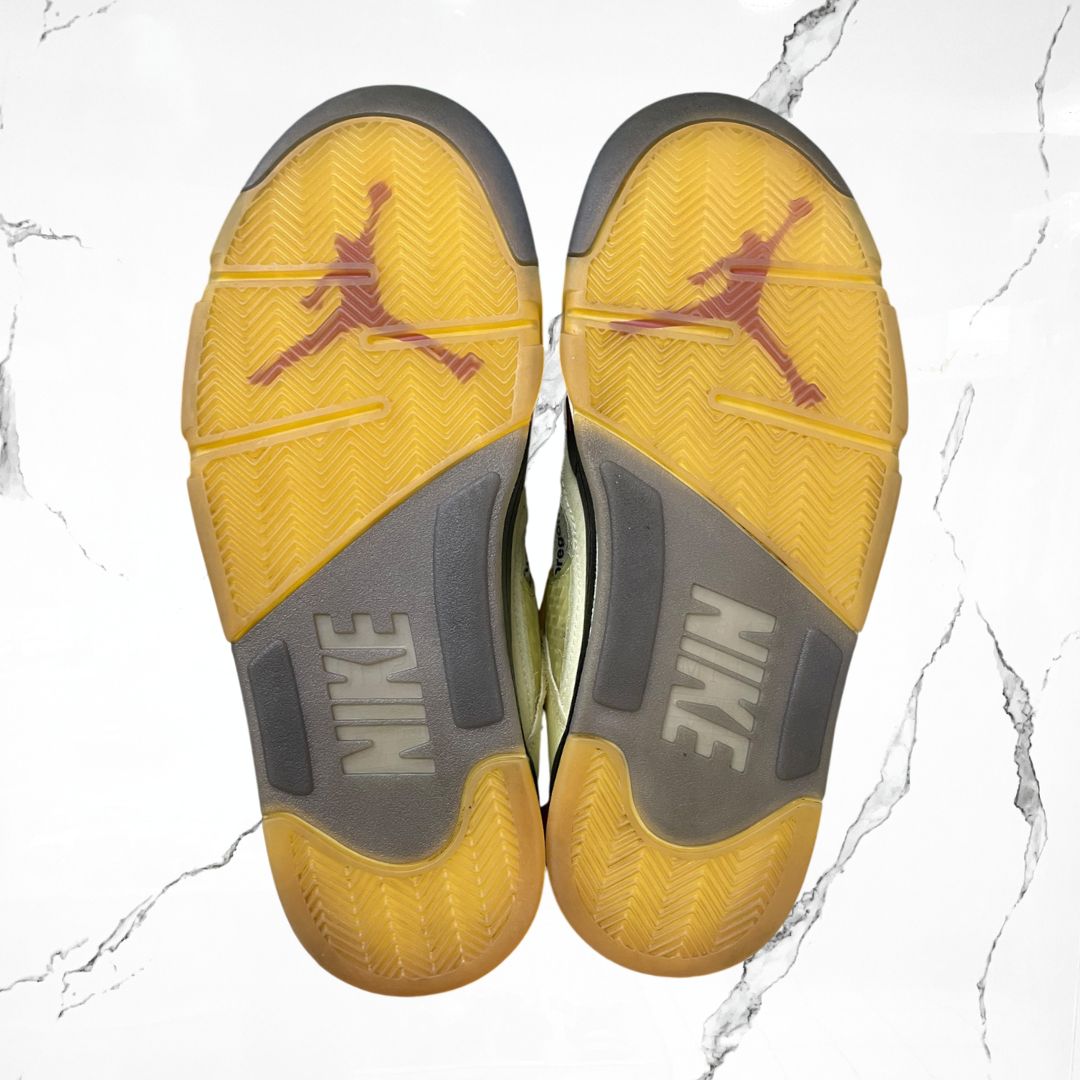 Jordan 5 Off-White Sail (De Uso)