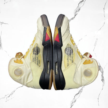 Jordan 5 Off - White Sail (De Uso) - Urban Utility