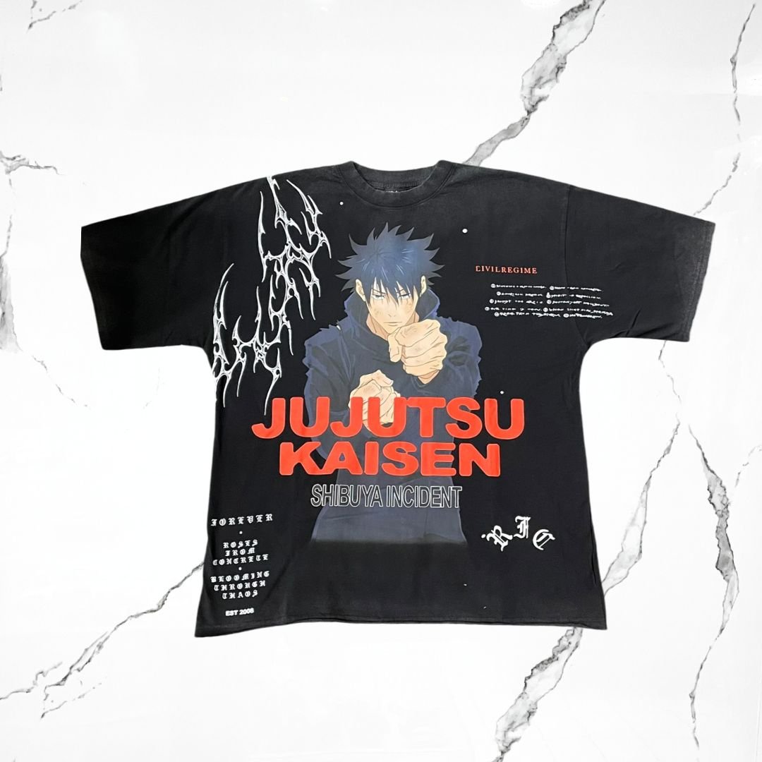 Civilregime x Jujutsu Kaisen Megumi Fushiguro T-shirt - Urban Utility