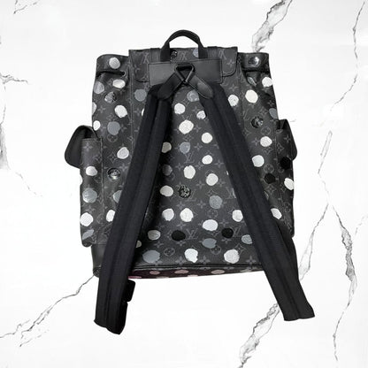 Louis Vuitton x Yayoi Kusama Christopher Bag MM Monogram Eclipse Black/Silver - Urban Utility