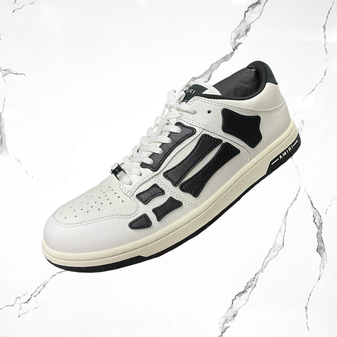 Amiri Skel Top Low White Black - Urban Utility