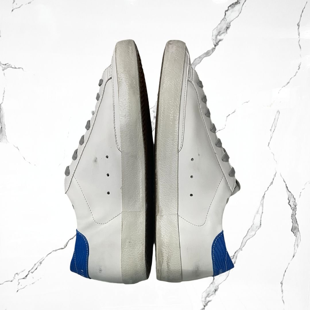 Golden Goose Super - star Classic White Red Blue (De Uso) - Urban Utility