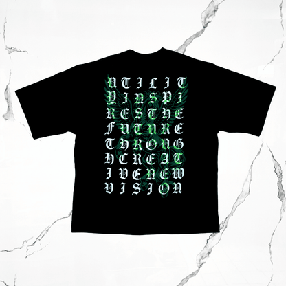 Utility Con Mucho Amor Pegasus Black Green T-Shirt - Urban Utility