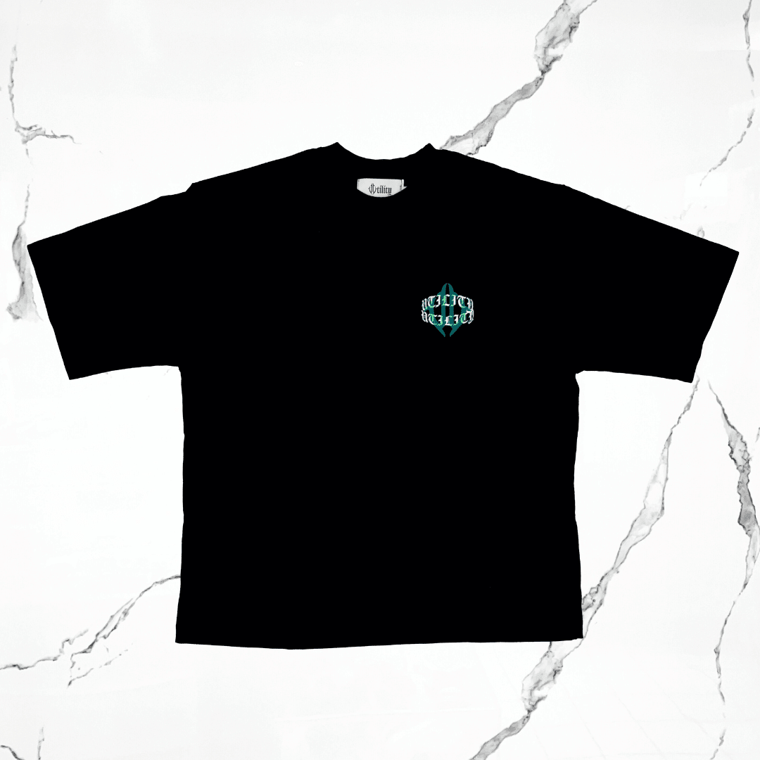 Utility Con Mucho Amor Pegasus Black Green T-Shirt - Urban Utility