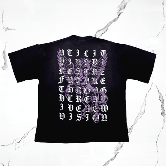 Utility Con Mucho Amor Pegasus Fade Purple Blue T-Shirt - Urban Utility