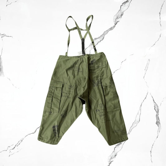 Junya WatanabE Jean - Michel Basquiat Olive Overol Pants - Urban Utility