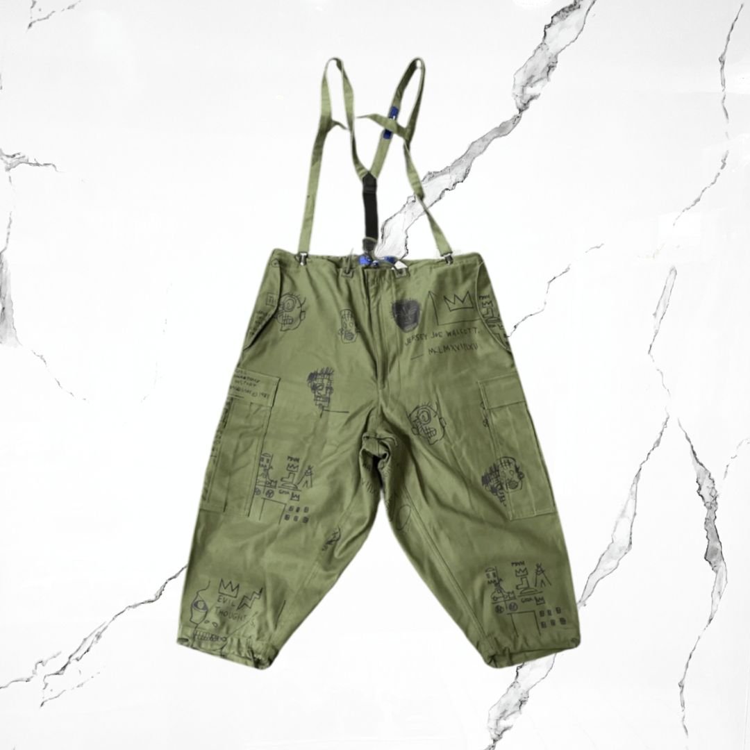 Junya WatanabE Jean - Michel Basquiat Olive Overol Pants - Urban Utility