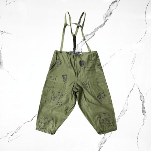 Junya WatanabE Jean - Michel Basquiat Olive Overol Pants - Urban Utility