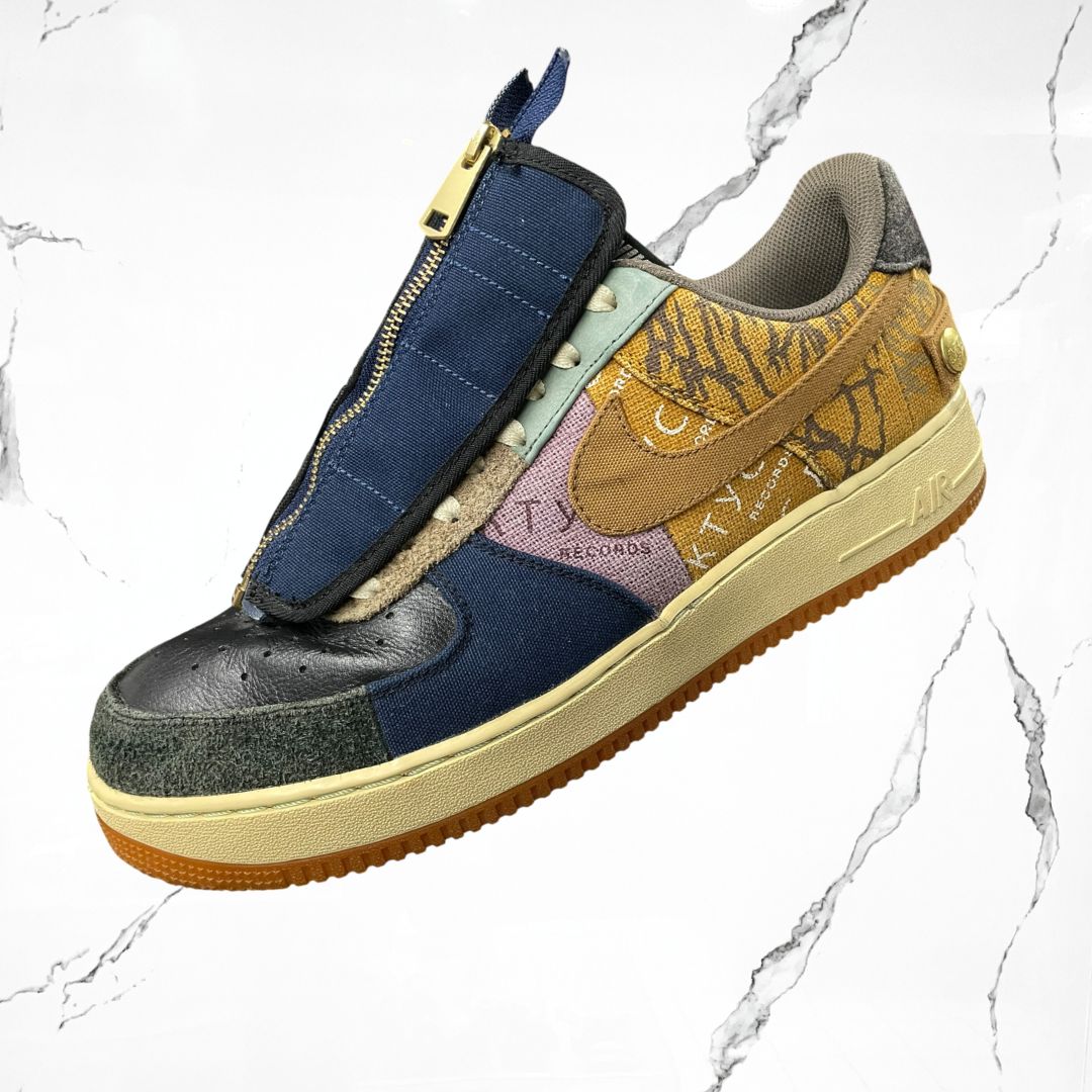 Nike Air Force 1 Low Travis Scott Cactus Jack (De Uso)