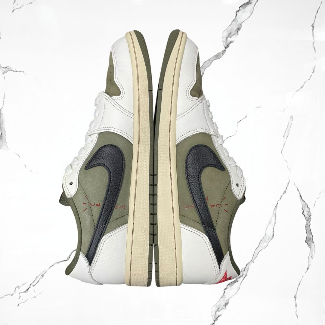 Jordan 1 Low OG Travis Scott Medium Olive (De Uso) - Urban Utility
