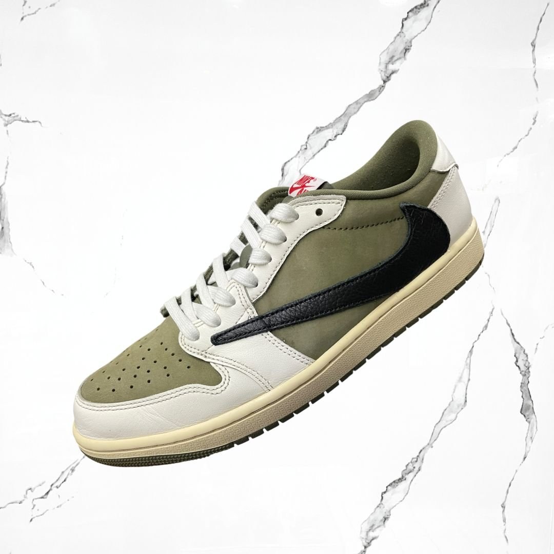 Jordan 1 Low OG Travis Scott Medium Olive (De Uso) - Urban Utility