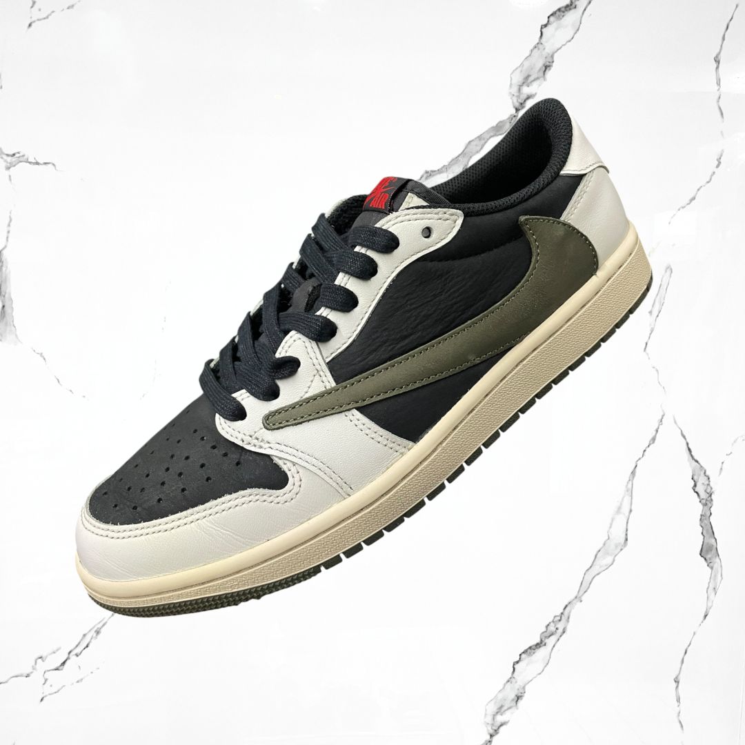 Jordan 1 Low OG Travis Scott Olive (W) (De Uso)