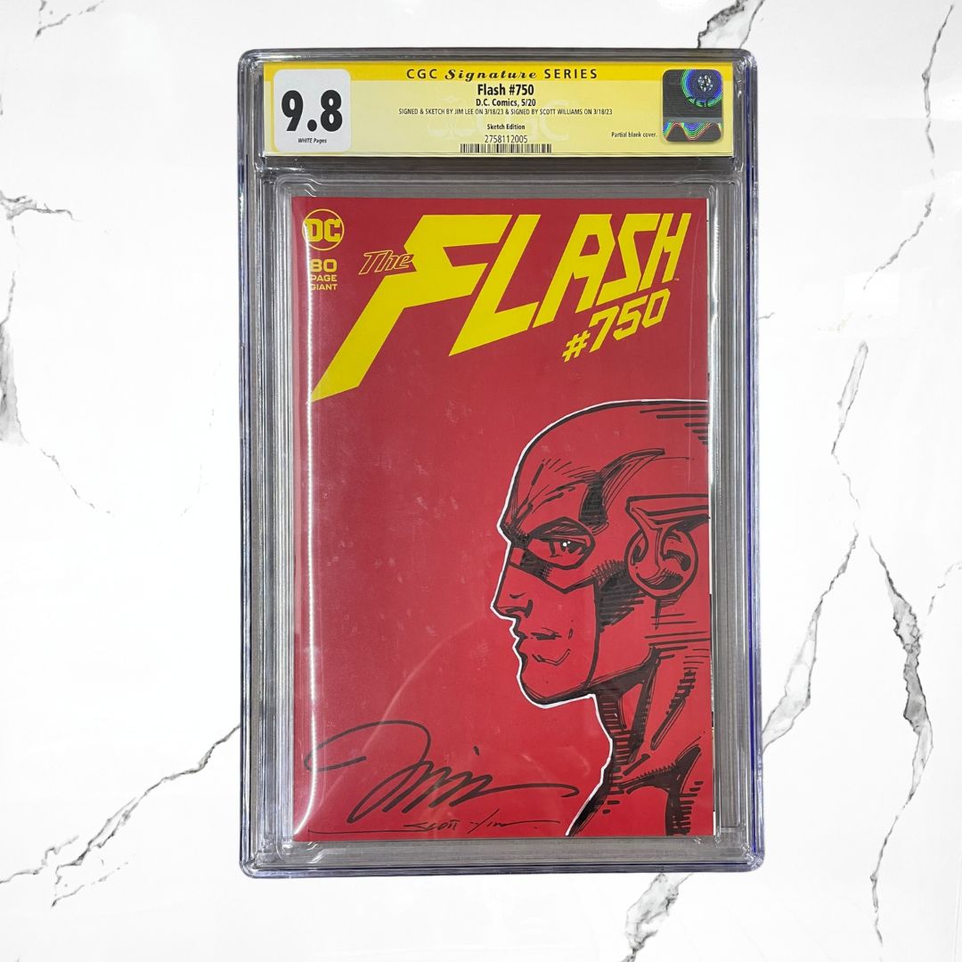 CGC Signatures Series The Flash 750 By Jim Lee & By Scott Williams Comic - Urban Utility