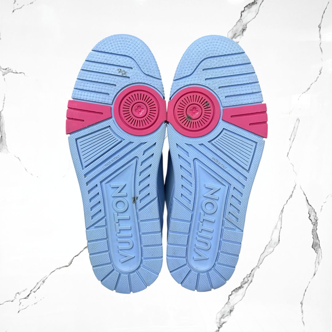 Louis Vuitton LV Trainer Monogram Donuts Blue (De Uso) - Urban Utility