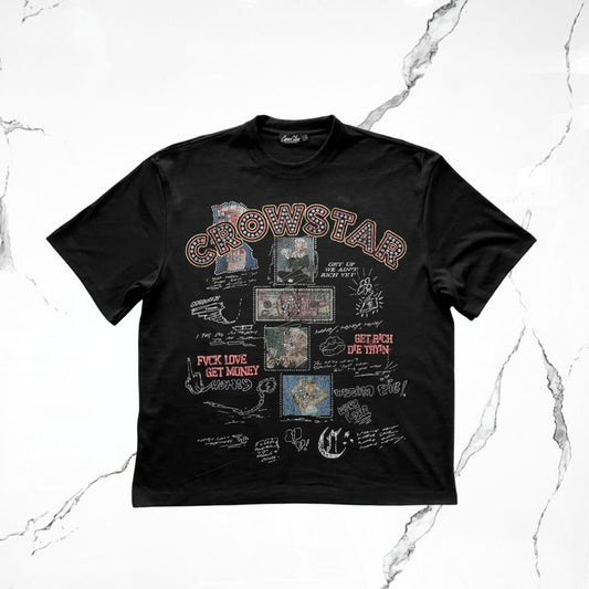 Crowstar Fuck Love Get Money T-shirt - Urban Utility