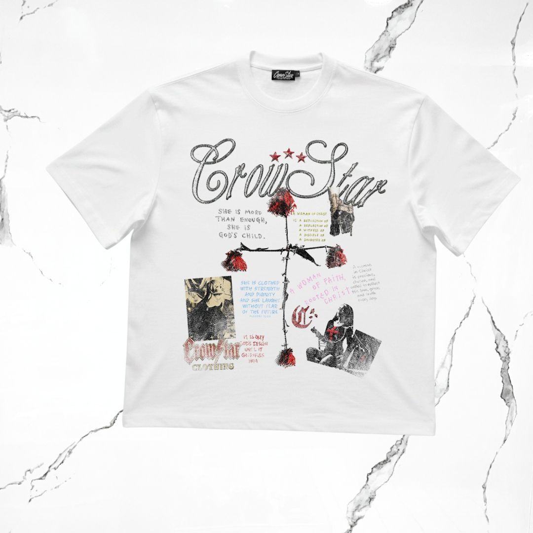 Crowstar Roses Faith T-shirt