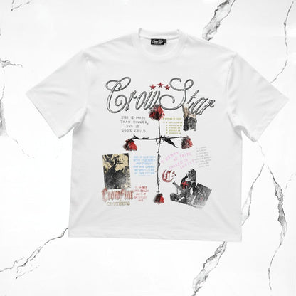 Crowstar Roses Faith T-shirt