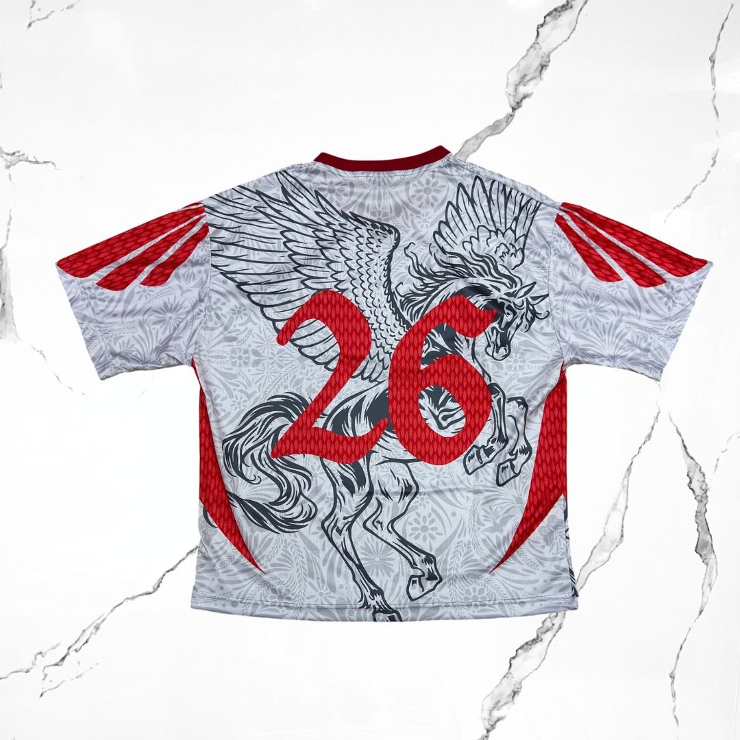 Urban Utility FC White Red Jersey - Urban Utility