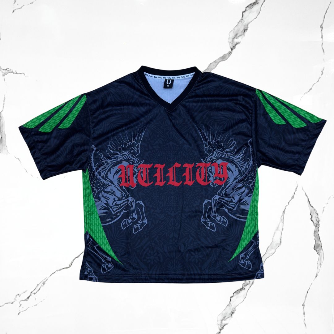 Urban Utility FC Black Green Jersey