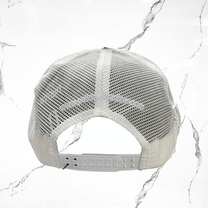 Palida Trucker Hat Box Logo White Grey Cap