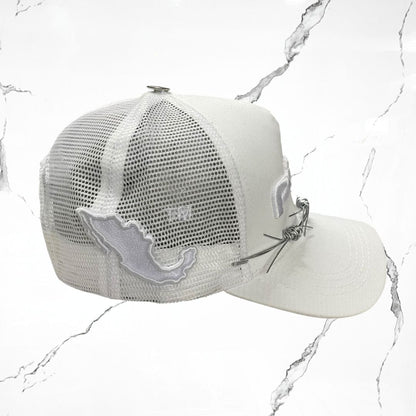 Palida Trucker Hat Box Logo Full White Cap