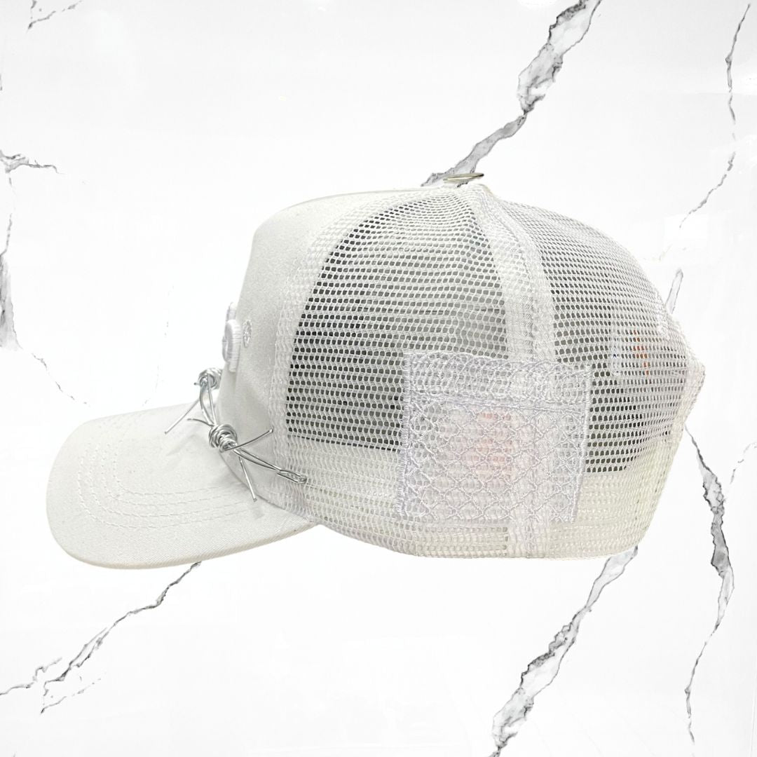 Palida Trucker Hat Box Logo Full White Cap
