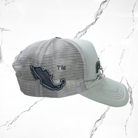 Palida Trucker Hat Box Logo Full Grey Cap - Urban Utility