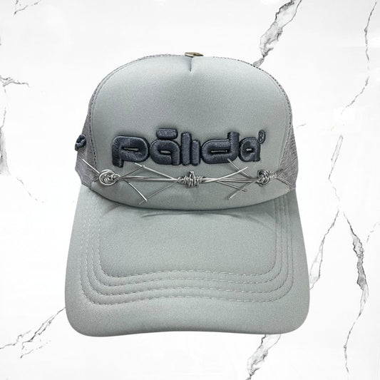 Palida Trucker Hat Box Logo Full Grey Cap - Urban Utility