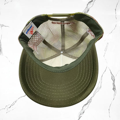 Palida Trucker Hat Box Logo Beige Camo Olivo Cap