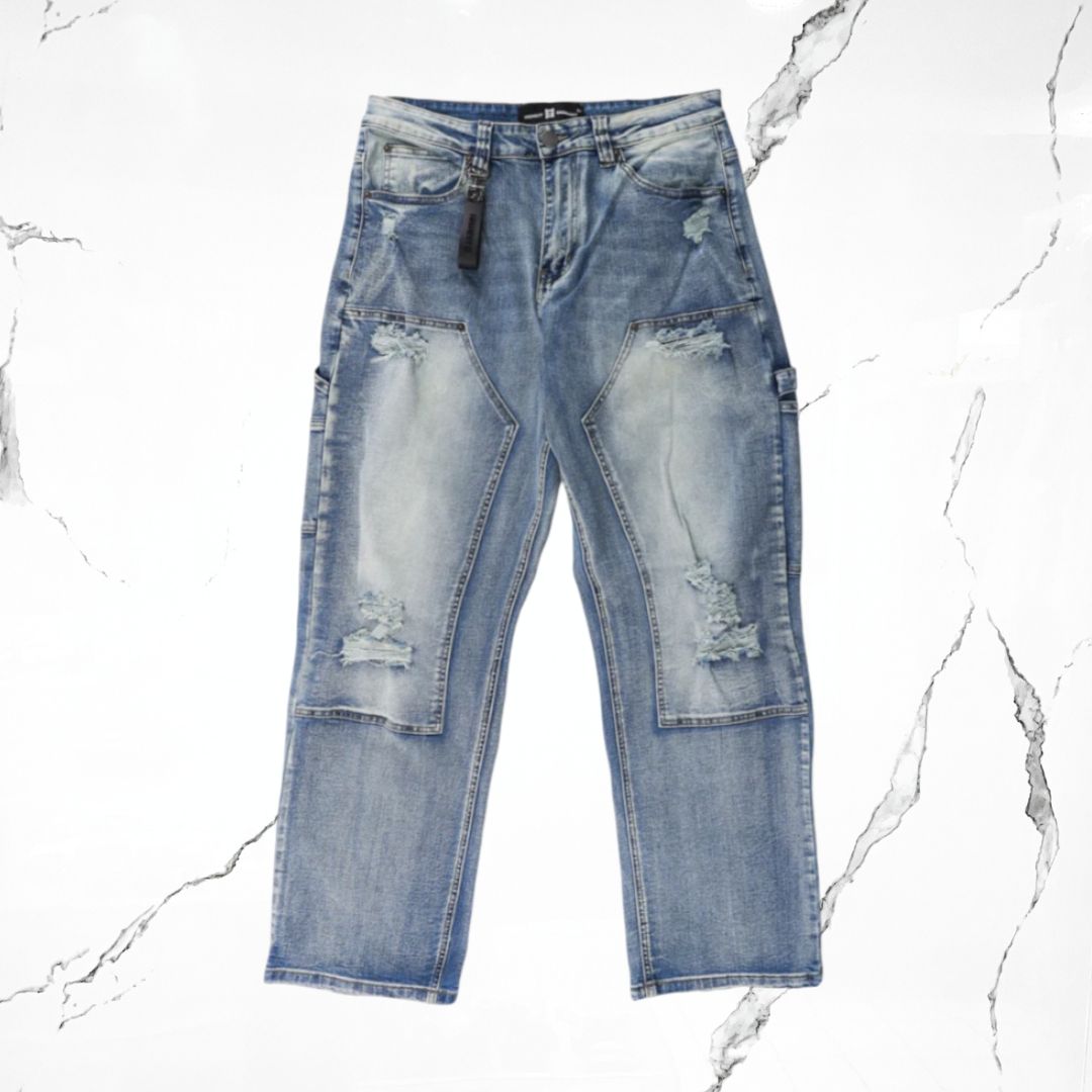 Highest G Fractured Utility Jeans