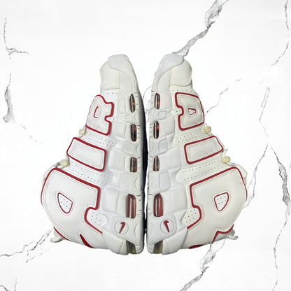 Nike Air More Uptempo White Varsity Red Outline