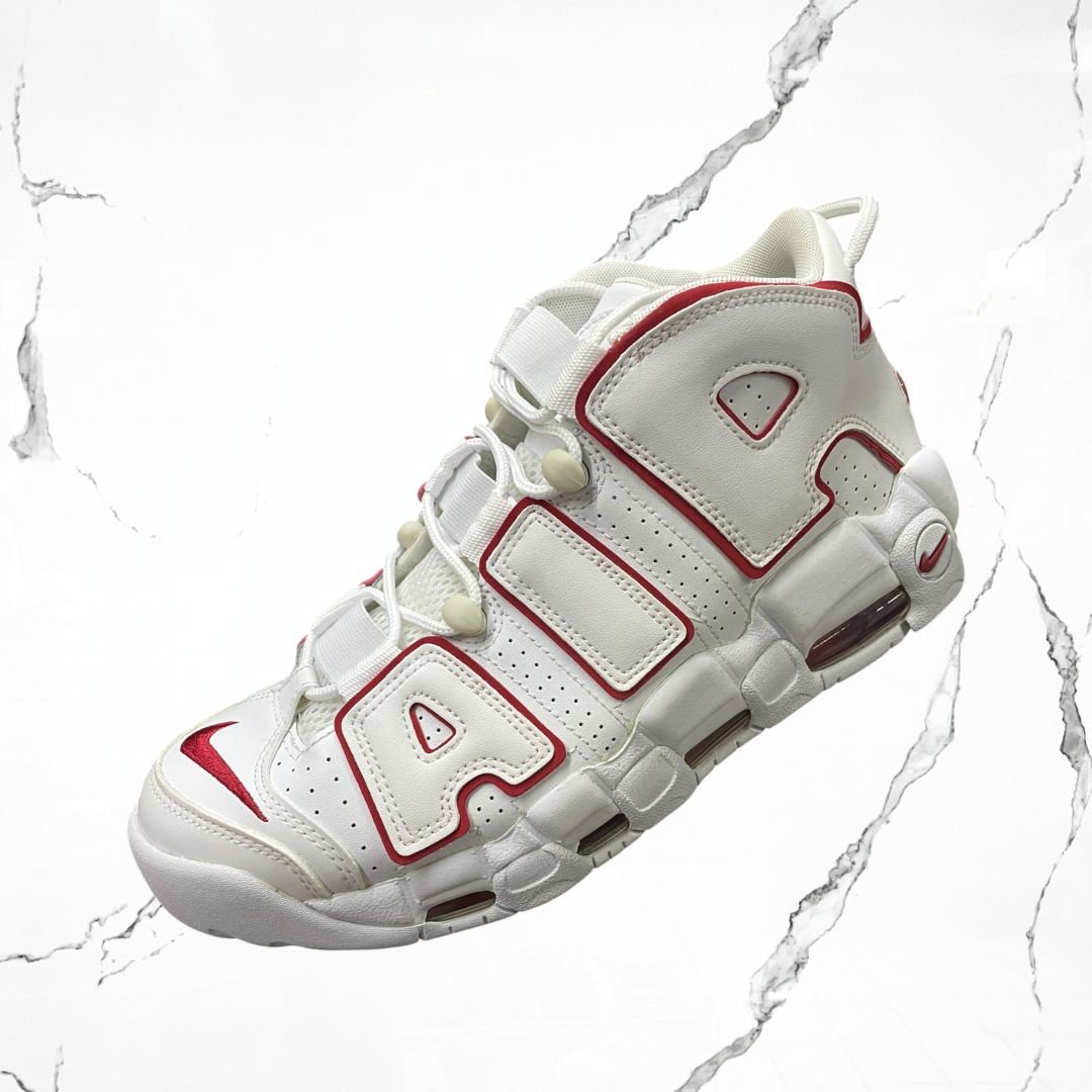 Nike Air More Uptempo White Varsity Red Outline - Urban Utility