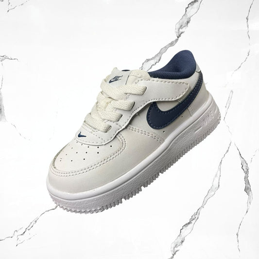 Nike Force 1 Low EasyOn White Football Grey Midnight Navy (I) (KIDS)