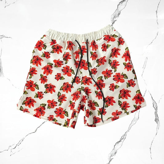 Crowstar Red floral Short - Urban Utility