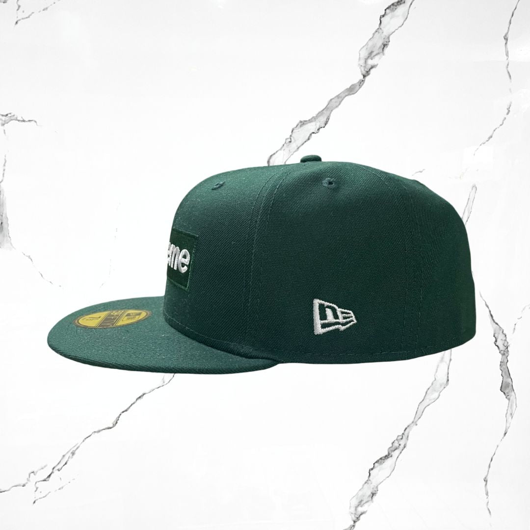 Supreme x New Era Box Logo London 15 Anniversary Green Cap
