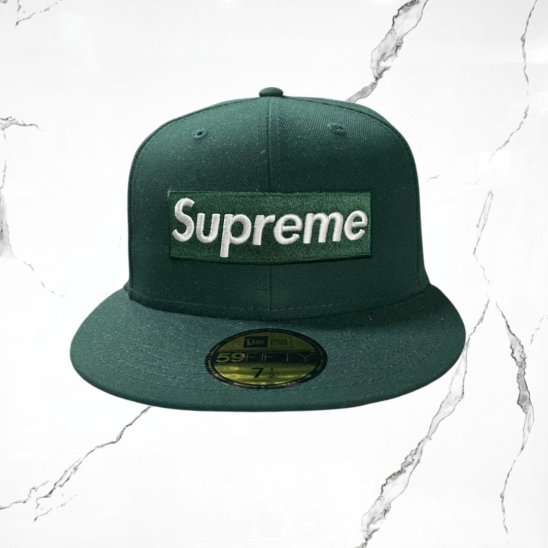 Supreme x New Era Box Logo London 15 Anniversary Green Cap